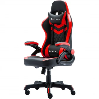 Scaun gaming Inaza Gritstone, negru/rosu