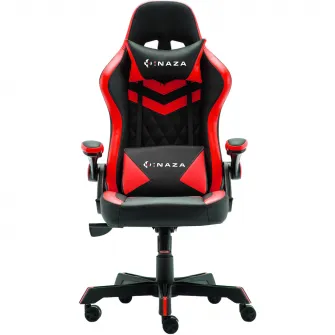 Scaun gaming Inaza Gritstone, negru/rosu