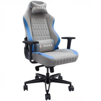 Scaun gaming Inaza Gunner, gri/albastru