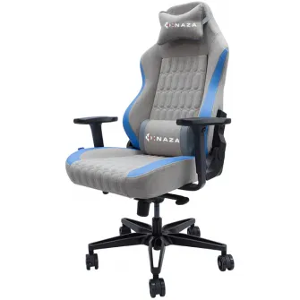 Scaun gaming Inaza Gunner, gri/albastru