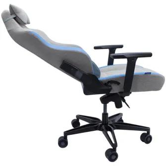 Scaun gaming Inaza Gunner, gri/albastru