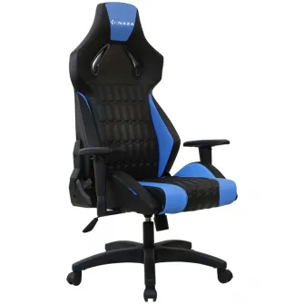 Scaun gaming Inaza Sigge, negru/albastru