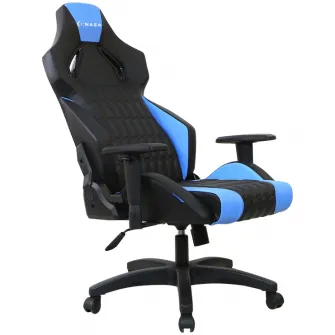 Scaun gaming Inaza Sigge, negru/albastru