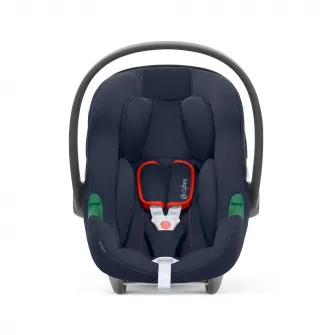 Scoica auto Cybex Silver ATON B2 I-SIZE Bay Blue, include baza ISOFIX Base One