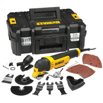 Scula electrica multifunctionala oscilanta DWE315KT, DeWalt, Cu 37 Accesorii + Valiza Profesionala TSTAK