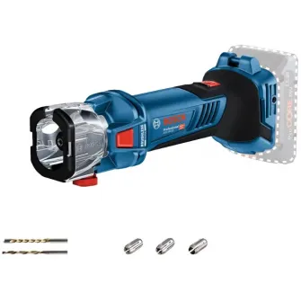 Scula rotativa pe acumulator Bosch Professional GCU 06019K8000, 18 V, 30.000 rot/min, soft start, 1 burghiu spirala pentru pereti din gips-carton, 1 burghiu multifunctional, fara acumulator/incarcator
