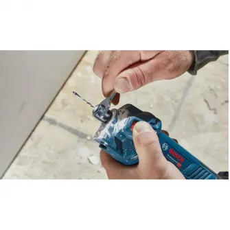 Scula rotativa pe acumulator Bosch Professional GCU 06019K8000, 18 V, 30.000 rot/min, soft start, 1 burghiu spirala pentru pereti din gips-carton, 1 burghiu multifunctional, fara acumulator/incarcator
