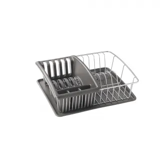 Scurgator vase Metaltex Aquatex Plus, suport tacamuri detasabil si tavita, 35 x 30 x 11 cm