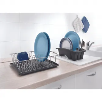 Scurgator vase Metaltex Aquatex Plus, suport tacamuri detasabil si tavita, 35 x 30 x 11 cm