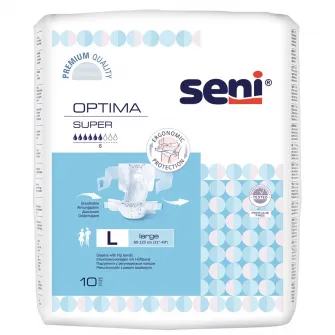 Scutece ajustabile Seni Optima Super, L, 10 buc
