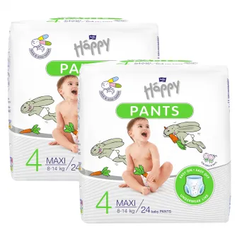 Scutece-chilotel Happy Pants Maxi, 8-14 kg, 24 buc