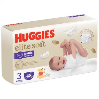 Scutece chilotel Huggies Elite Soft Pants 3, 6-11 kg, 48 buc
