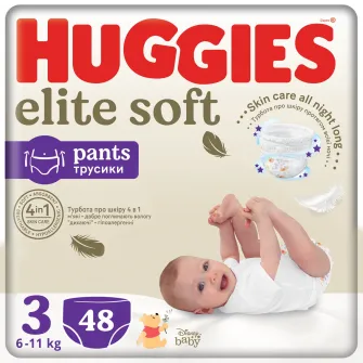 Scutece chilotel Huggies Elite Soft Pants 3, 6-11 kg, 48 buc