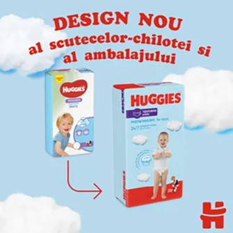 Scutece-chilotel Huggies Mega pack 4, Boy, 9-14 kg, 52 buc