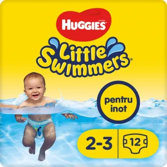 Scutece-chilotel pentru apa Huggies Little Swimmers 2-3, 3-8 kg, 12 buc