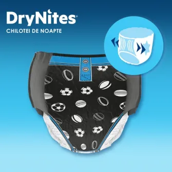 Scutece-chilotel pentru noapte Huggies DryNites 8-15 yrs, Boy, 27-57kg, 9 buc