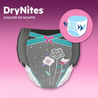 Scutece-chilotel pentru noapte Huggies DryNites 8-15 yrs, Girl, 27-57 kg, 9 buc