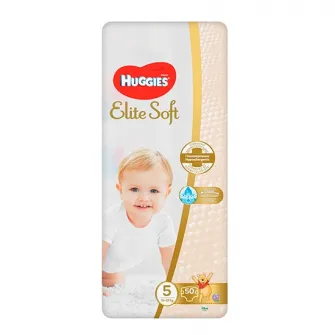 Scutece Huggies Elite Soft 5, 15-22 kg, 50 buc