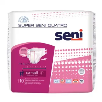 Scutece pentru adulti Seni Super Quatro, S, 10 buc