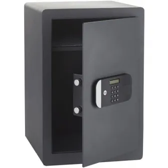 Seif electronic cu cifru Yale YSEM/520, 520x350x360 mm, metal, Negru