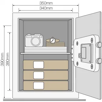 Seif mare cu alarma - YEC/390