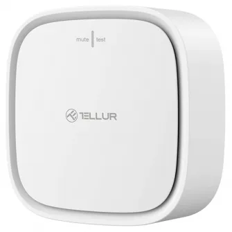 Датчик газа Tellur, WiFi, Smart, DC12V 1A, Белый