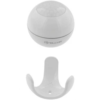 Senzor de miscare Tellur WiFi Smart, PIR, Alb