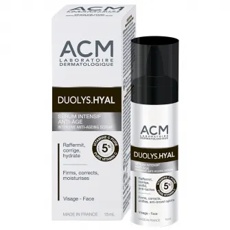 Ser intensiv anti-imbatranire ACM Duolys Hyal cu 5% vitamina C pura, 15 ml