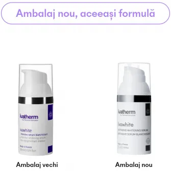 Ser tratament depigmentare Ivawhite, Ivatherm, pentru ten sensibil cu pete pigmentare si pistrui, 30 ml