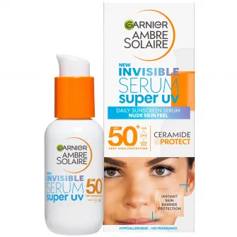 Serum de fata invizibil Super UV Garnier Ambre Solaire SPF 50+, 30 ml