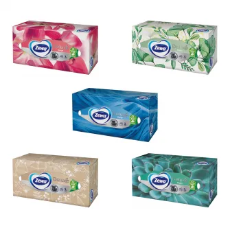Servetele faciale Zewa Deluxe Design, 3 straturi, 5 cutii cu 90 bucati