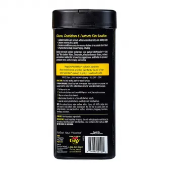Servetele umede pentru curatare si intretinere piele Meguiars, 25 bucati, 18x23cm, Gold Class Rich Leather Wipes