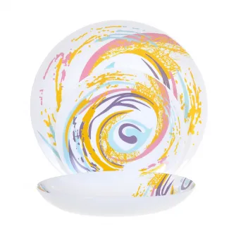 Serviciu de masa 18 piese Eljado Decor Spiral, opal