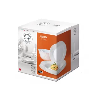 Serviciu de masa Bormioli Ebro, opal, 19 piese