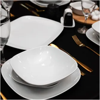 Serviciu de masa Cesiro Ice, 12 piese, ceramica