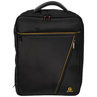 Servieta/rucsac laptop 15.6 Exacompta Exactive, Poliester, Pentru umar, spate sau mana, Negru