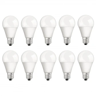 Set 10 becuri LED BELLALUX A100, E27, 13W (100W), 1521 lm, A+, temperatura lumina calda (2700K)