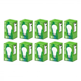 Set 10 becuri LED BELLALUX A100, E27, 13W (100W), 1521 lm, A+, temperatura lumina calda (2700K)