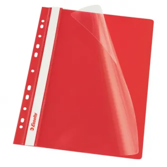 Set 10 dosare PP cu multiperforatii Esselte VIVIDA, A4, Rosu