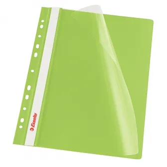 Set 10 dosare PP cu multiperforatii Esselte VIVIDA, A4, Verde