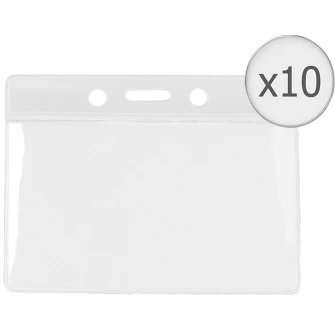 Set 10buc Portecuson orizontal banda color, Transparent