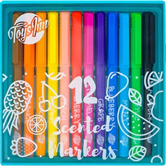Set 12 markere Toys Inn parfumate