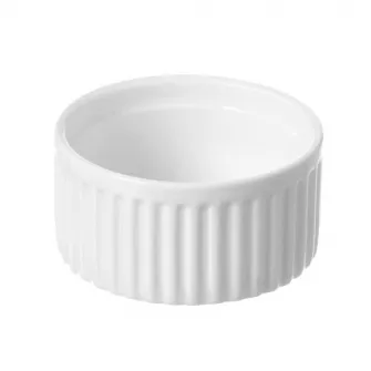 Set 12 vase ramekin, Hendi, portelan, rezistent pana la 600°C, 70x35 mm