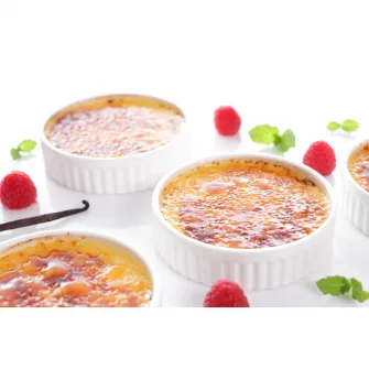 Set 12 vase ramekin, Hendi, portelan, rezistent pana la 600°C, 70x35 mm