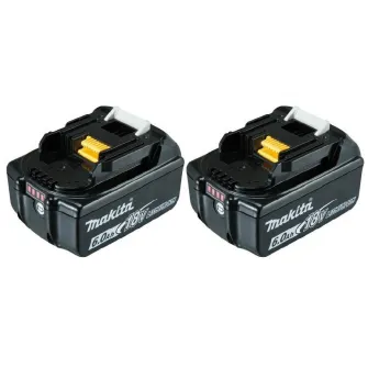 Set 2 acumualtori in incarcator rapid Makita 199480-6, 18 V, 6 Ah