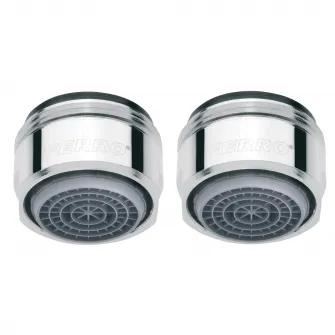 Set 2 aeratoare Ferro AirMix, pentru baterie lavoar, M24x1, Crom