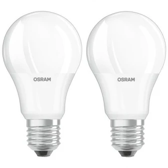 Set 2 becuri LED Osram Base Classic A60, E27, 8.5W (60W), 806 lm, A+, lumina calda (2700K)