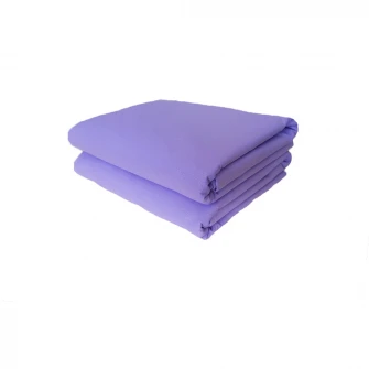 Set 2 bucati Cearsaf de pat cu elastic Kotonia Home, 100% bumbac, Ranforce, 180x200+30 cm, lila