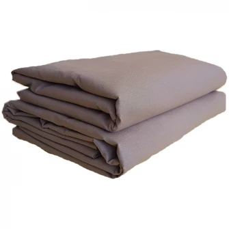 Set 2 bucati Cearsaf de pat cu elastic Kotonia Home, 100% bumbac, Ranforce, 160x200+20 cm, maro
