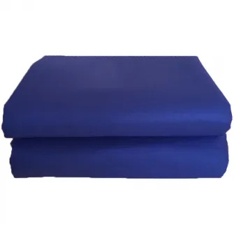Set 2 bucati Cearsaf de pat cu elastic Kotonia Home, 100% bumbac, Ranforce, 160x200+20 cm, bleumarin